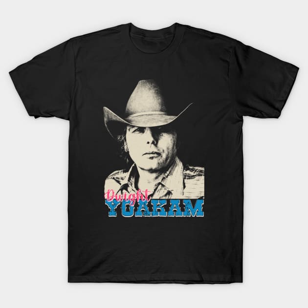 Dwight Yoakam / 80s Styled Retro Design T-Shirt by meltingminds